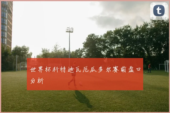 世界杯科特迪瓦厄瓜多尔赛前盘口分析